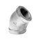 1 1/2" Galvanized Mall 45 Elbow