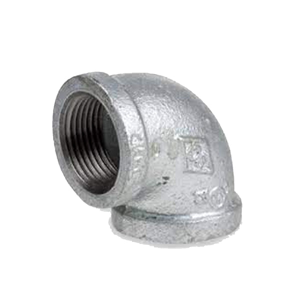 1/2" Galvanized Mall 90 Elbow