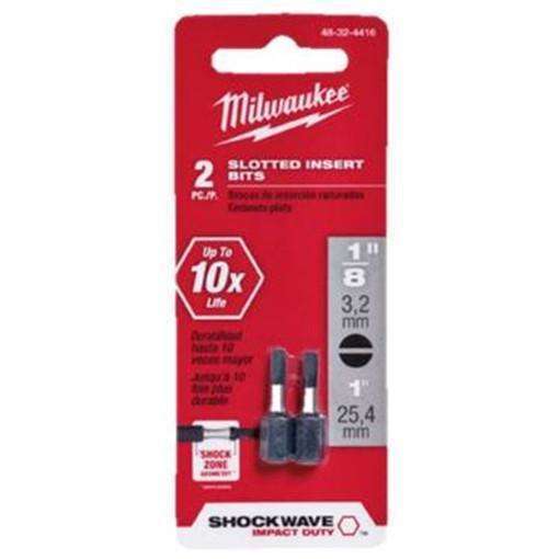 Milwaukee 48-32-4416 SL 1/8 1 Insert Bit 2PK