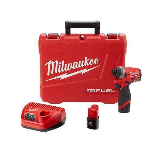 Milwaukee 2553-22 M12 FUEL 1/4" Hex Impact Driver Kit