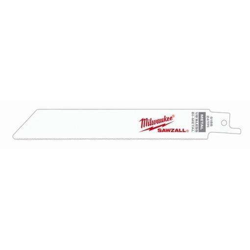 Milwaukee 48-00-5186 6" x 24TPI Bi-Metal Super Sawzall Blade