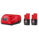 Milwaukee 48-11-2432P M12 (2) CP 3.0 Battery Starter Kit