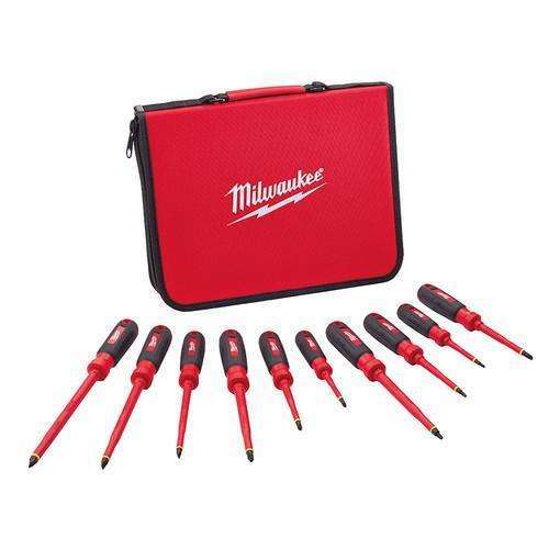 Milwaukee 10PC 1000V Insulated Screwdriver Set w/ EVA Foam