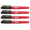 Milwaukee 48-22-3104 Inkzall Black Fine Point Marker (4 PK)