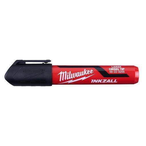 Milwaukee INKZALL Large Chisel Tip Black Marker, 12 Pack