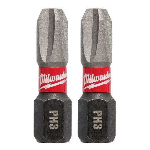 Milwaukee 48-32-4413 SHOCKWAVE 1" PH3 Impact Bit 2PK