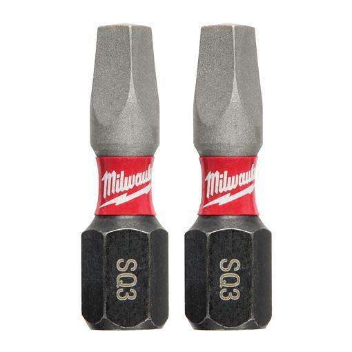 Milwaukee 48-32-4423 SHOCKWAVE 1" SQ3 Impact Bit 2PK