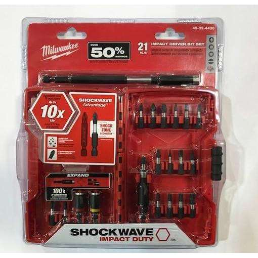 Milwaukee 48-32-4430 Milwaukee 21 Piece Shockwave Impact Set