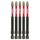 Milwaukee 48-32-4564 SHOCKWAVE 3.5" PH2 Impact Bit 5PK