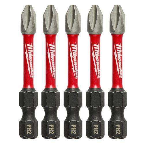 Milwaukee 48-32-4602 SHOCKWAVE 2" PH2 Impact Bit 5PK