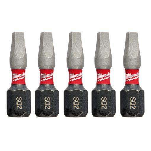 Milwaukee 48-32-4605 SHOCKWAVE 1" SQ2 Impact Bit 5PK