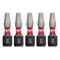 Milwaukee 48-32-4605 SHOCKWAVE 1" SQ2 Impact Bit 5PK