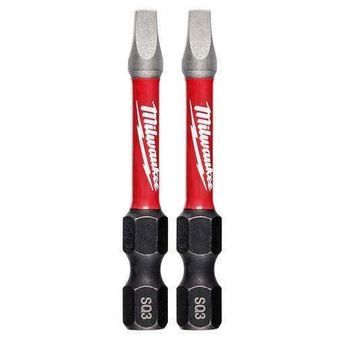 Milwaukee 48-32-4910 SHOCKWAVE 2" SQ3 Impact Bit 2PK