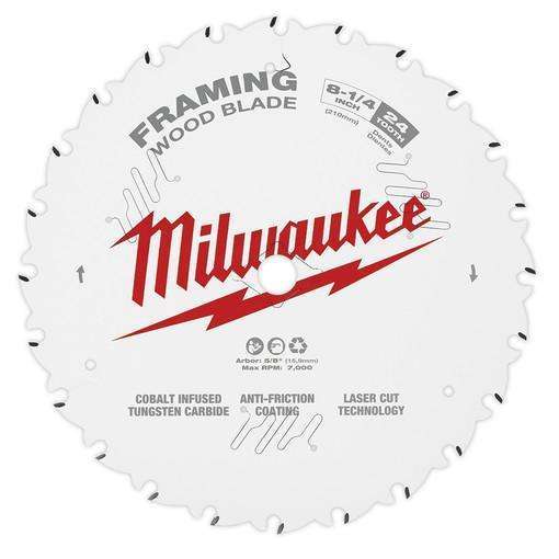 Milwaukee 48-40-0820 8-1/4" 24T Framing Circular Saw Blade