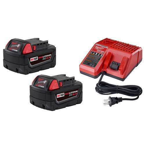 Milwaukee 48-59-1850P M18 (2) XC 5.0 Battery Starter Pack