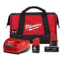 Milwaukee 48-59-2424P M12 REDLITHIUM CP2.0 & XC4.0Start Kit