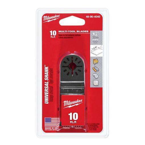 Milwaukee 1-1/4" Bi-Metal Multi-Tool Blade, 10 Pack