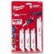 Milwaukee M12 Hackzall Blade 10-Piece General Purpose Set