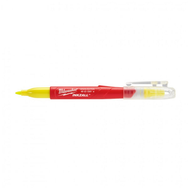 Milwaukee 48-22-3201 5PK INKZALL Yellow Jobsite Highlighter