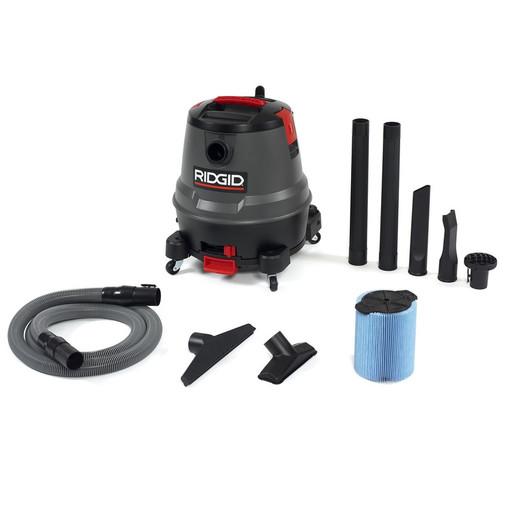 RIDGID 50333 1250RV 12 Gallon Motor-On-Bottom Wet/Dry Vac