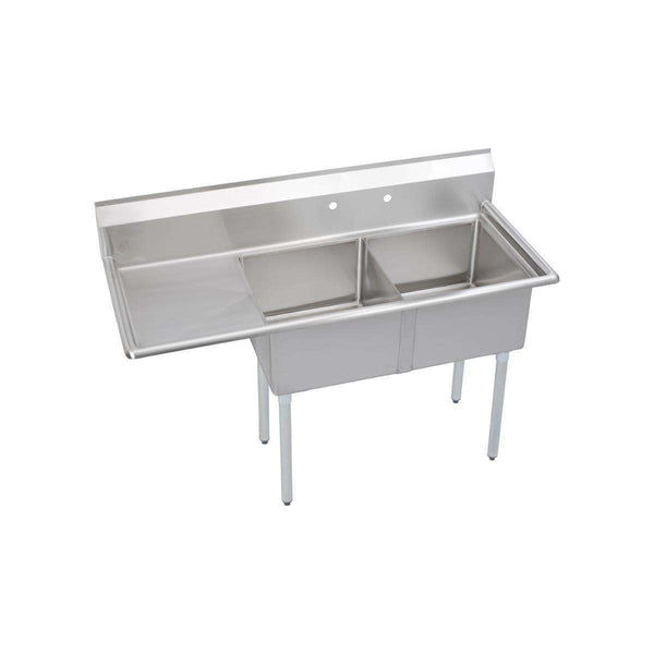 Elkay S2C18X18-L-18X 2 Comp. Sinks, 57X27 OA, 18X18X14 B, L