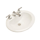 172-4 20X17"Oval Drop-In Lavatory-White