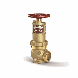 Zurn 2-1/2" Pressure Tru Field Adjustable Pressure Reducing Hose Valve(Angle Body, Grooved x NH) ZW5000G