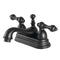 Kingston Brass KS3600AL 4 in. Centerset Bath Faucet, Matte B