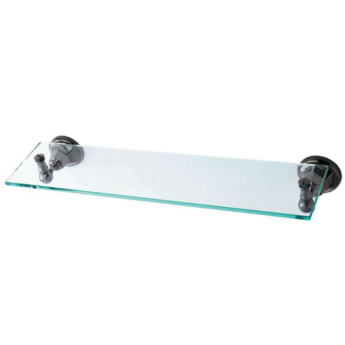 Kingston Brass BA4819BK Water Onyx Glass Shelf,