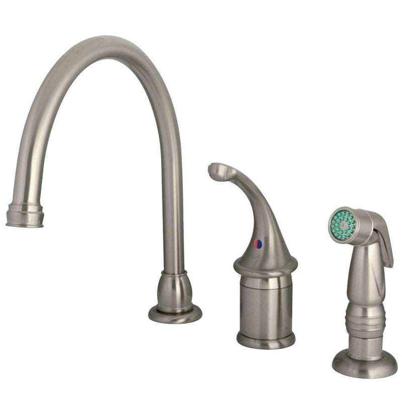 Kingston Brass KB3818GLSP Widespread Kitchen Faucet