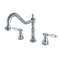 Kingston Brass KB1791BPLLS Widespread Kitchen Faucet