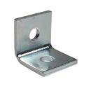 3/8" Silver Galvanized Angle Bracket, L-Shape