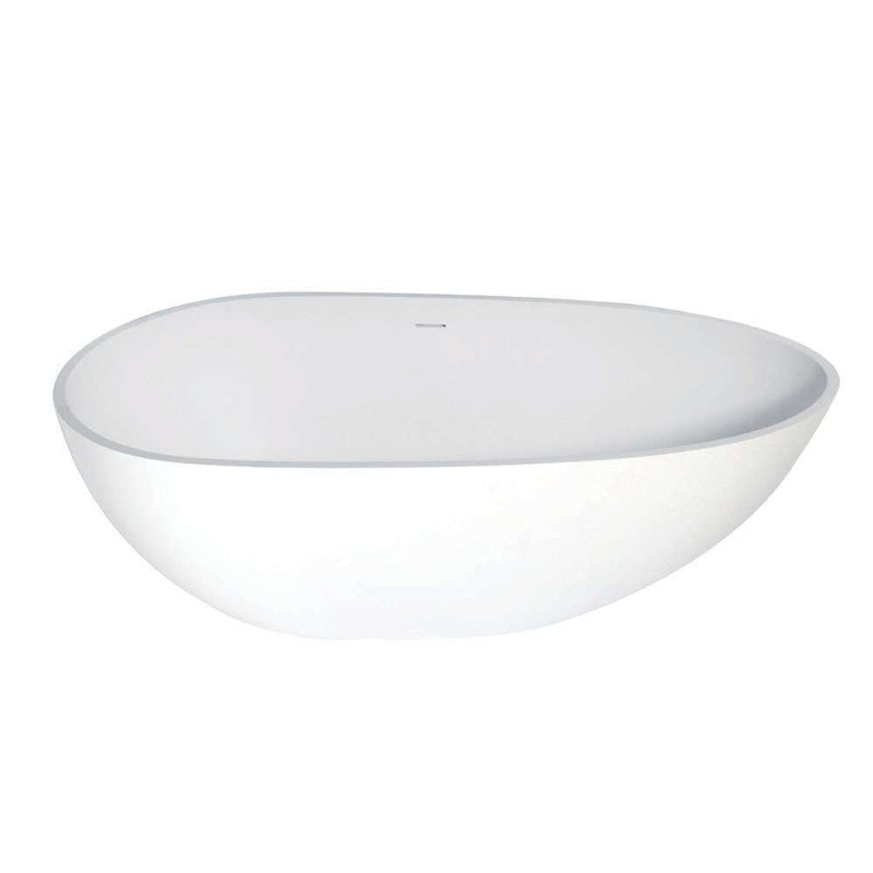 Kingston VRTRS673422 67" Solid Surface Matte Stone Fst Tub