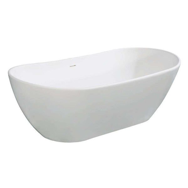 Kingston VRTRS723223 72" Solid Surface Matte Stone Fst Tub