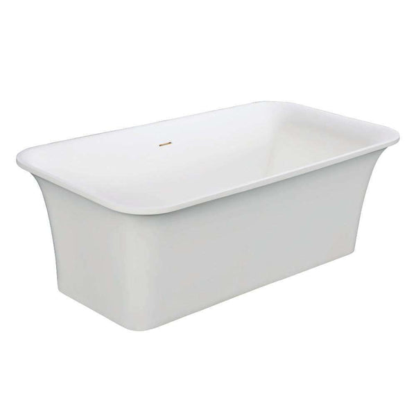 Kingston VRTSQ673624 67" Solid Surface Matte Stone Fst Tub