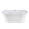 Kingston VTDE602824 60" Acrylic Db Ended Pedestal Bathtub