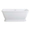 Kingston VTSQ663124 66" Acrylic Rectangular Pedestal Bathtub