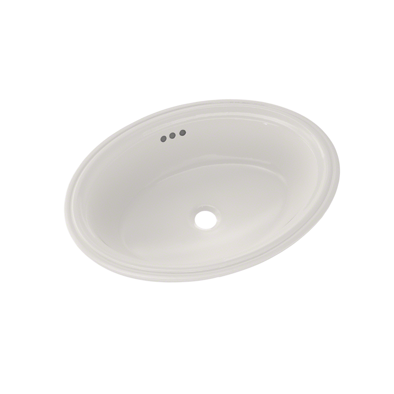 TOTO Dartmouth 18-3/4" x 13-3/4" Oval Undermount Bathroom Sink, Colonial White LT641