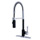 Kingston LS8777DPL Sg-Hnd Pull-Down Kitchen Faucet, Matte B