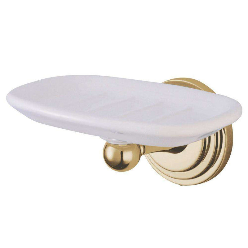 Kingston Brass BA2715PB Wall-Mount Soap Dish, Polished Brass