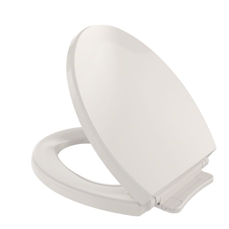 TOTO SoftClose Non Slamming, Slow Close Round Toilet Seat and Lid, Sedona Beige SS113