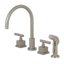 Kingston Brass KS8728CQL Widespread Kitchen Faucet