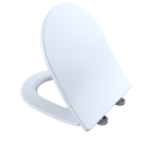 TOTO SoftClose Slim D-Shape Non-Slamming Seat and Lid for RP Wall-Hung Toilet, Cotton White SS247R