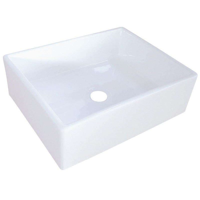 Kingston Brass EV4158 Vessel Sink, White