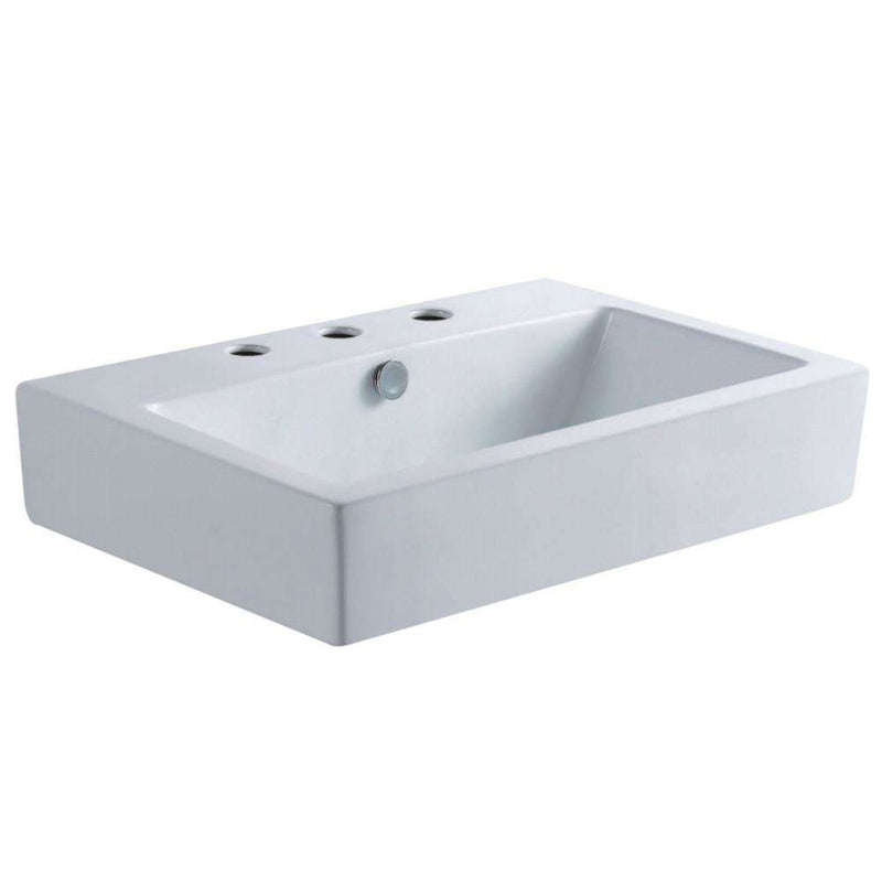 Kingston Brass EV4318W38 Vessel Sink, White