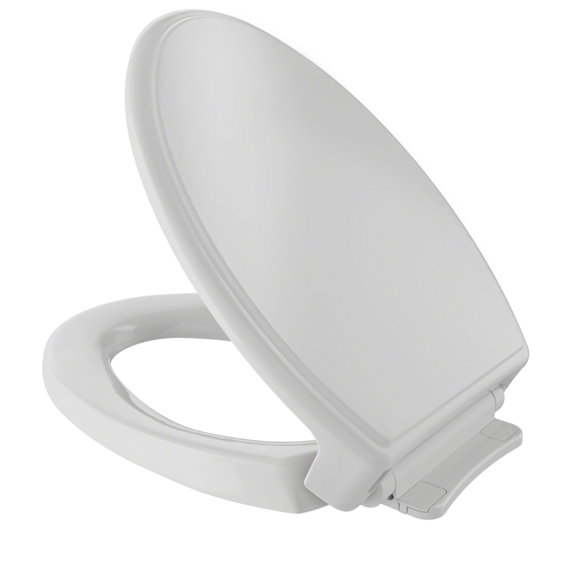 TOTO Traditional SoftClose Non Slamming, Slow Close Elongated Toilet Seat and Lid, Colonial White SS154