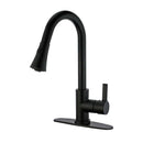 Kingston LS8720CTL Sg-Hnd Pull-Down Kitchen Faucet, Matte B