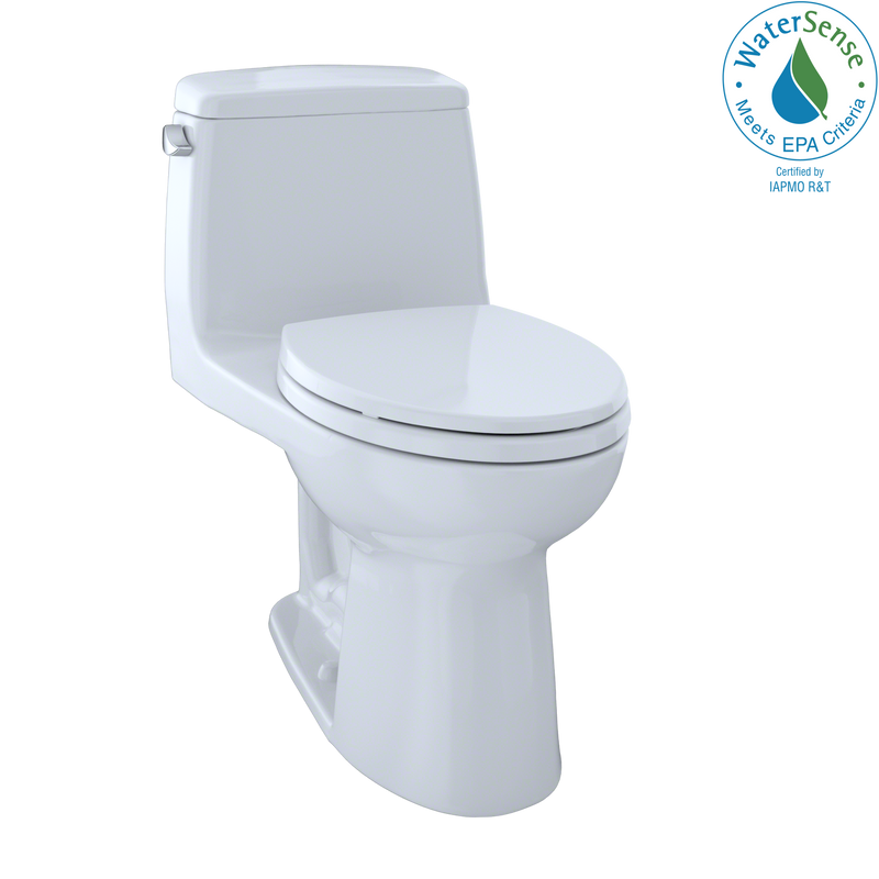 TOTO Eco UltraMax One-Piece Elongated 1.28 GPF Toilet, Cotton White MS854114E