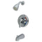 Kingston Brass KS651 Tub and Shower Faucet, Polished Chrome