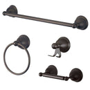 Kingston Brass BAK3962478ORB 4-Piece Bath Hardware Bronze